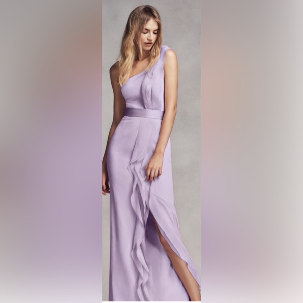 Vera Wang WHITE Collection Chiffon Bridesmaid Dress - Color Iris (Size 0)
